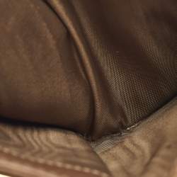 Pre Owned محفظة ميو ميو بنية جلد محفور كروك صغيرة