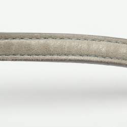 Pre Owned حقيبة باغيت مي ميو جلد رمادي