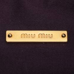 Pre Owned حقيبة باغيت مي ميو جلد رمادي