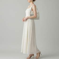 Pre Owned حقيبة باغيت مي ميو جلد رمادي