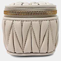 Pre Owned Miu Miu Matrasse Keychain Bag