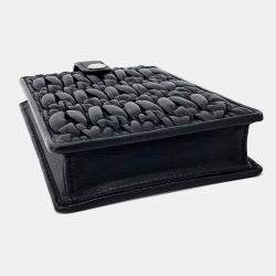 Pre Owned Miu Miu Black Leather Phone Holder and Crossbody Bag