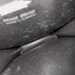 Pre Owned Miu Miu Black Leather Phone Holder and Crossbody Bag