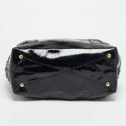 مملوكة مسبقًا حقيبة يد توتس ميو ميو جلد ماتيلاس لامع أسود