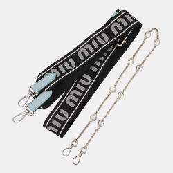 Pre Owned Miumiu Materassee 2Way Shoulder Bag Light Blue Leather