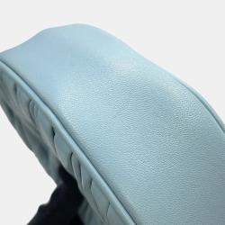 Pre Owned Miumiu Materassee 2Way Shoulder Bag Light Blue Leather