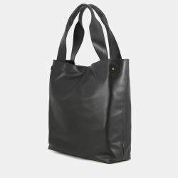 Pre Owned Miumiu Hobo Bag Black Soft Leather