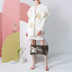 مملوكة مسبقًا حقيبة بوشت ميو ميو بريق متعدد الألوان