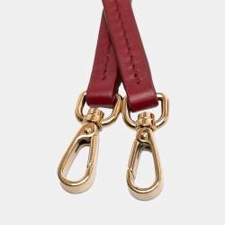 Pre Owned Miu Miu Red Mini Matelasse Velvet Wander Bag