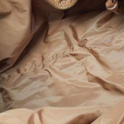 Pre Owned Miu Miu Brown Leather Vintage Zip Tote