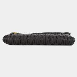 مملوكة مسبقًا Miumiu Matelasse 2Way Clutch Bag Black Leather