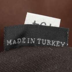 Pre Owned Miu Miu Frame Brown Leather Shoulder Bag