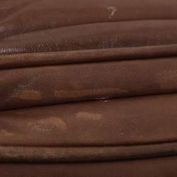 Pre Owned Miu Miu Frame Brown Leather Shoulder Bag