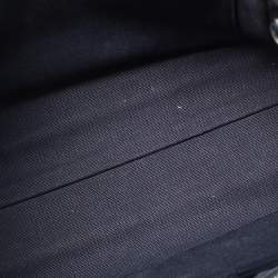 Pre Owned Miu Miu Blue/White Gingham Check Fabric Tote