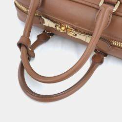 مملوكة مسبقًا Miu Miu Brown Leather Arcadi Tote and Crossbody Bag