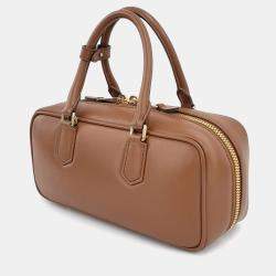 مملوكة مسبقًا Miu Miu Brown Leather Arcadi Tote and Crossbody Bag