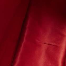 Pre Owned Miu Miu Red Signature Jacquard and Leather Tote