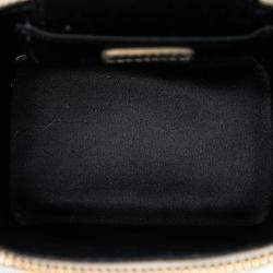 Pre Owned Miu Miu Gold Mini Matelasse Nappa Leather Square Pouch Crossbody