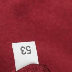 Pre Owned Miu Miu Burgundy Velvet and Patent Leather Crystal Embellished Flap Top Handle Bag