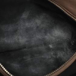 مملوكة مسبقًا حقيبة كتف ميو ميو قلاب كريستال جلد مبطنة ذهبية