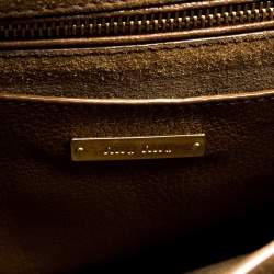 Pre Owned Miu Miu Grey/Brown Madras Leather Shoulder Bag