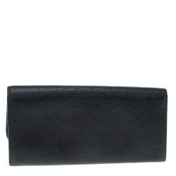 Miu Miu Black Leather Continental Wallet