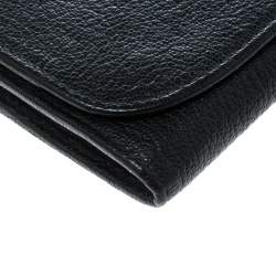 Miu Miu Black Leather Continental Wallet
