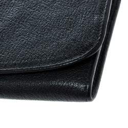 Miu Miu Black Leather Continental Wallet