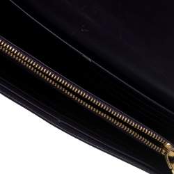 Miu Miu Purple Patent Leather Continental Wallet