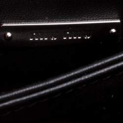 Pre Owned Miu Miu Black Leather and Snakeskin Crystal Clutch 