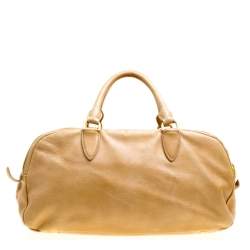 Miu Miu Light Brown Leather Satchel