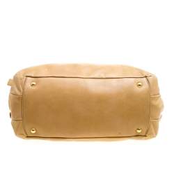 Miu Miu Light Brown Leather Satchel