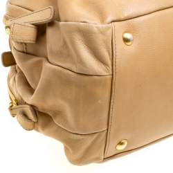 Miu Miu Light Brown Leather Satchel