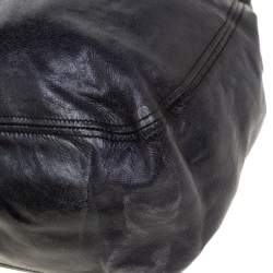 Miu Miu Black Glaze Nappa Leather Shopper Tote