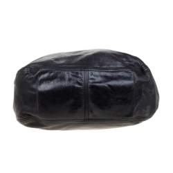 Miu Miu Black Glaze Nappa Leather Shopper Tote