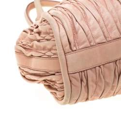Bally Beige Matelasse Leather Shoulder Bag