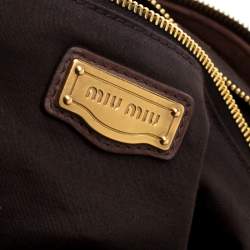 Pre Owned Miu Miu Multicolor Suede Camoscio Tie Dye Tote