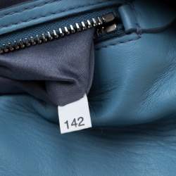 Pre Owned حقيبة كتف ميو ميو كريستال جلد مبطنة زرقاء فاتحة