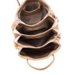 Miu Miu Beige Metalesse Leather Tote