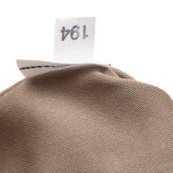 Pre Owned Miu Miu Orange Leather Large Madras Tote 