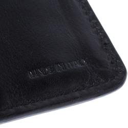 Miu Miu Black Patent Leather Clasp Lock Wallet 