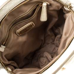 Miu Miu Cream Leather Frame Clutch