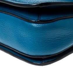 Pre Owned Miu Miu Bicolor Leather Madras Top Handle Bag