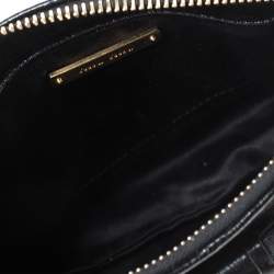 Pre Owned Miu Miu Black Leather Bow Pochette Bag