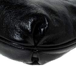 Pre Owned Miu Miu Black Leather Bow Pochette Bag