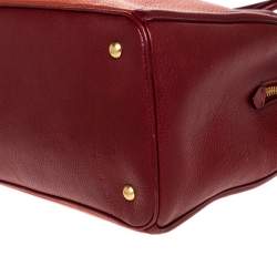 Miu Miu Bicolor Leather Madras Tote