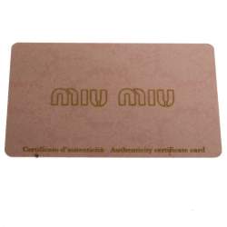 Pre Owned Miu Miu Fuschia Leather Medium Madras Tote