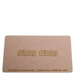 مملوكة مسبقًا Miu Miu Black Leather Crossbody Bag