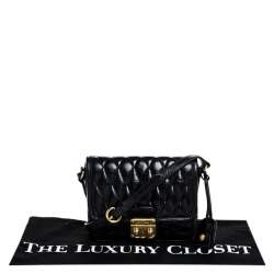 مملوكة مسبقًا Miu Miu Black Leather Crossbody Bag