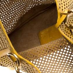 Miu Miu Mustard Cut Out Leather Hobo